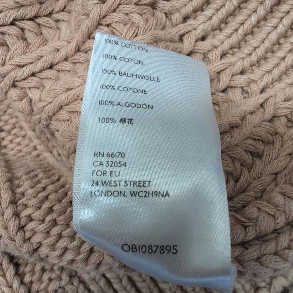 Free People Sweetheart‎ Sweater Women's Small Cotton Sandcastle Slouchy